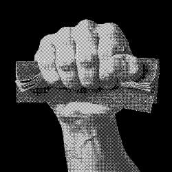 Hand holding sander